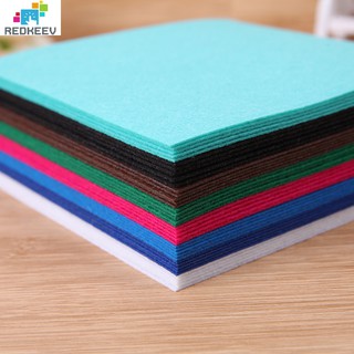 DIY 40pcs Non-Woven Polyester Cloth Crafts Felt Fabric Colorful Home Decoration Creative Sewing