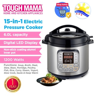 Kitchen Appliances△Tough Mama NTM-EPC6 15-in-1 Electric Pressure Cooker