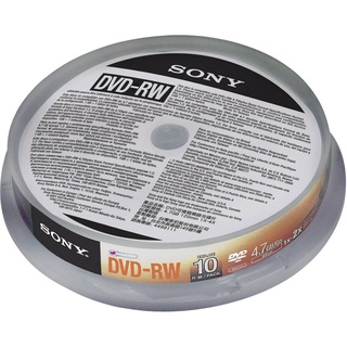 【Ready Stock】✑Sony DVD-Rw 4.7GB 120min 1X-16X Disc (Pack of 10)