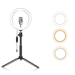 Selfie Mini Led Camera Ring Light 6" For Live Stream/Makeup/YouTube/Video/Photography %