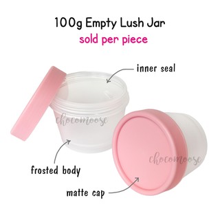 Empty 100g Lush Jar Plastic Container