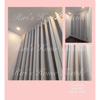 blackout curtains 8 rings white