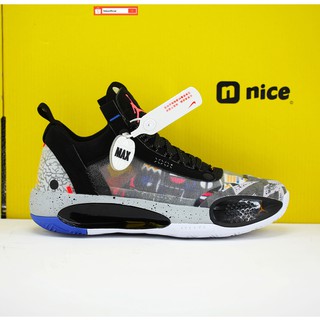 Authentic Nike Air Jordan XXXIV Low "Nothing But Net" Multicolor Sports Basketball Shoes For Men