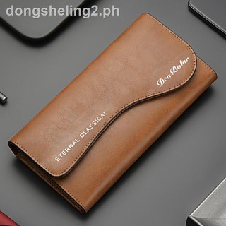 New style wallet men s long retro wallet men s wallet large-capacity multifunctional youth personality Korean fashion trend