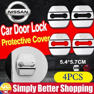 【Nissan】4PCS Car Door Lock Protect Cover Cap Anti Rust Car Door Lock Protection Cover