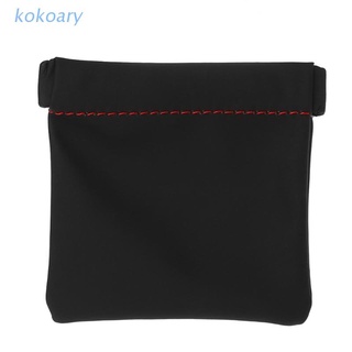 KOK Portable Earphone Case PU Leather Storage Bag Headset Headphone Carrying Pouch