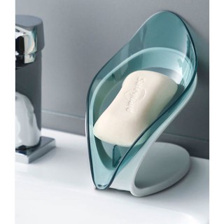 LME: Leaf-shaped Soap Holder, Drain Soap Dish, Easy-to-clean Soapbox, Bathroom Kitchen