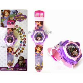 PRINCESS SOFIA THE FIRST PROJECTOR LED LIGHTS FASHION KIDS DIGITAL WATCH watches