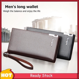 Luxury Brand Men Wallets Long Men Purse Wallet Male Clutch Leather Zipper Wallet Men Business Male