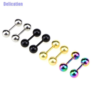 Delication☪ Stainless Steel Barbell Ear Cartilage Tragus Helix Stud Bar Earrings