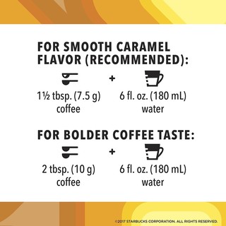 Starbucks Flavored Medium Roast Ground Coffee - 11oz Caramel, Cinnamon Dolce, Vanilla, Mocha (4)