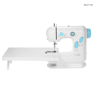 [Get a coupon]Decdeal Multifunctional Electric Household Sewing Machine with Extension Table Double Thread Double Speed LED Light Foot Pedal AC100-240V