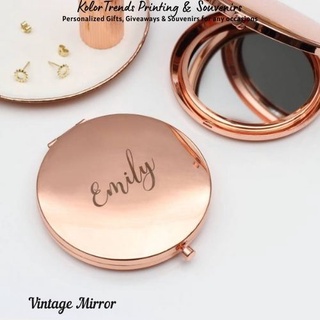 Vintage Compact Mirror Personalized