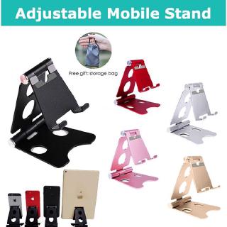 Foldable Stand Desktop Cell Phone Holder Aluminum Metal Portable Adjustable Angle Phone Holder