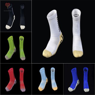 Men Sport Socks Anti Slip Soccer Socks Cotton Football Socks