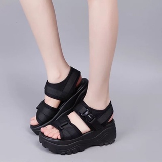 ❉۩❉[Sandals female summer] 2019 summer new sandals flat-heeled thick soft sole Korean beach leisure