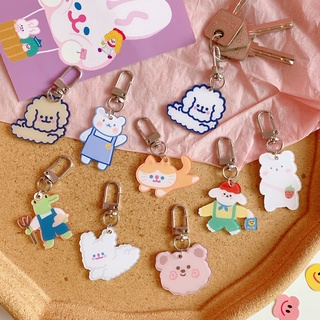 <24h delivery> W&G Cute love bear pendant bag jewelry pendant bag key chain pendant net red (2)
