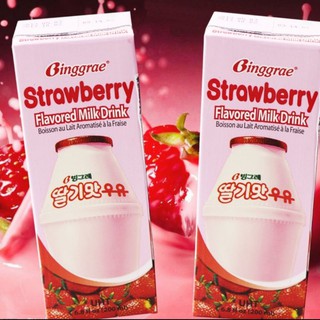 Binggrae Flavored Milk Drink Strawberry