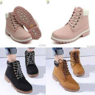 KOREAN LACE-UP LEATHER BOOTS SHOES