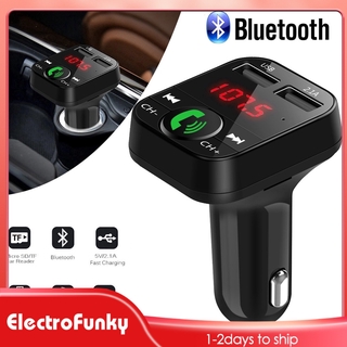 FM Transmitter Wireless Car Charger LCD Display MP3 Player USB Bluetooth Car Charger Adapter