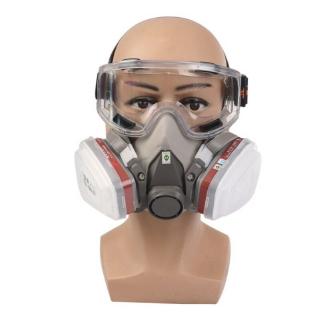 Dreamer⭐7 in 1 Half Face Mask Chemical Spray Painting Protective Vapour Gas Dust 3m 6200 Premium Face Mask Respirator Filter (6)