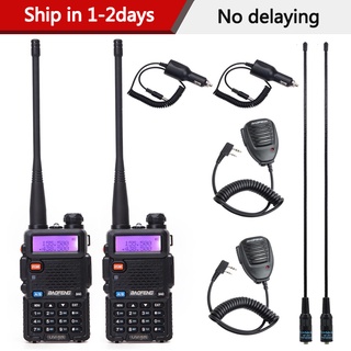 1/2PCS Baofeng UV-5R Walkie Talkie Professional CB Radio Station Baofeng UV5R Transceiver 5W VHF UHF