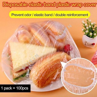 ✠┋﹉100pcs Disposable plastic wrap cover Reusable Food Storage Covers