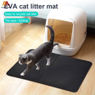 Cat Litter Mat Pad EVA Waterproof Double Layer Anti-slip Durable Trapper Bottom