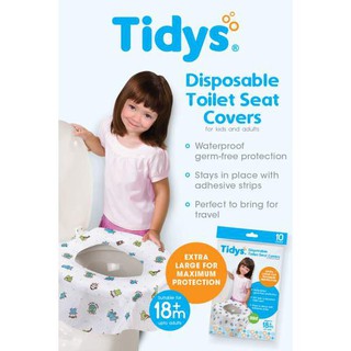 【Ready Stock】⊕☂Tidys Disposable Toilet Seat Covers 10 count