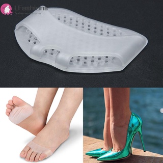 half shoes❁Lfashion❤ Silicone Soft Forefoot Invisible High Heel Shoes Slip Resistant Half Yar
