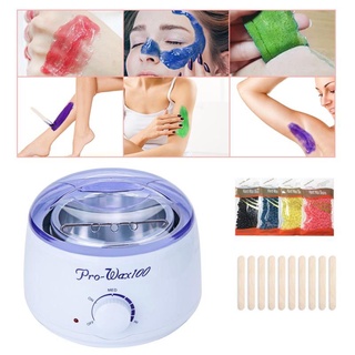 Garantiyang tunay ☑Wax Warmer Heater Electric Hair removal wax beans Wax Machine Kit With 100g Wax