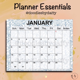 Monthly Desk Planner 2022/ Calendar