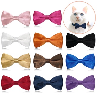 pet necklaces◇♝♂2021 Dog Cat Bow Tie Cat Dog Collar Puppy Bow Tie Necklace Strap for Cat Collar Pet
