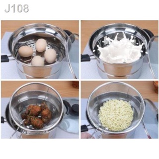 ○MINI888 Set Pot Cooking Noodle Pot Stainless Steel soupPan steamer Fryer Pasta home Induction cooke (6)