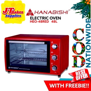 Hanabishi Electric Convection Oven HEO-48 Red With Freebie
