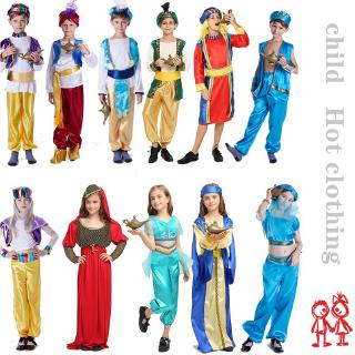 [READY STOCK] Aladdin magic lamp Prince Aladdin Halloween children's masquerade show costume