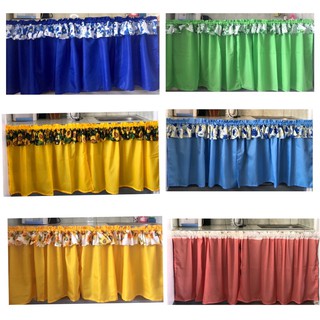 Plain with ruffles Lababo (kitchen sink) curtain 30x60