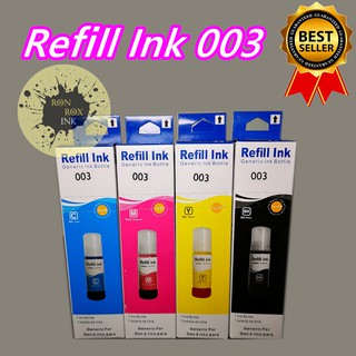 Ink Refill 003 ink for Epson L3110 L1110 L3116 L3150 L3156 L4150 L4160 L5190 L6160 L6170 Series