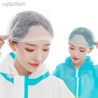 [free shipping]▨✳ﺴ100 Pieces Surgical Cap Non Woven Disposable Hairnet Head Covers Net Bouffant Cap (2)