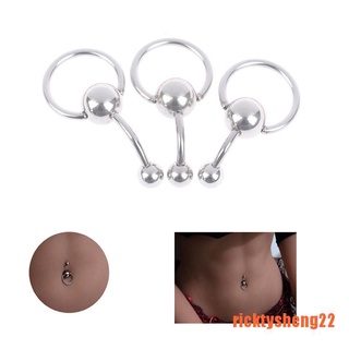 【RTS】1PCS New Stainless Steel Sexy Belly Piercing Belly Button Rings Body Jewe
