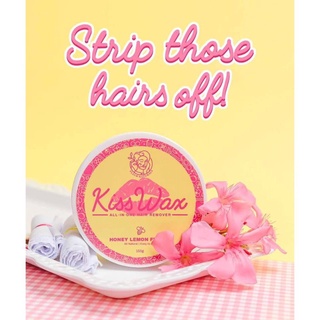 beauty✧Kiss Wax Hair Wax Strip it Hot Wax All in one Hair Remover by Fleur Naturals with spatula and