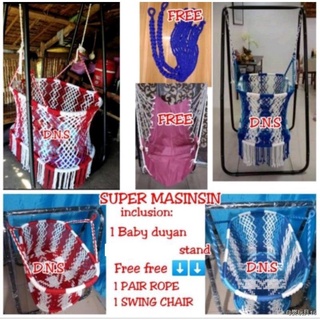 ↂSUPER PINO MASINSIN BABY DUYAN WITH HEAVYDUTY STAND WITH FREE SWING CHAIR & 1 PAIR ROPE