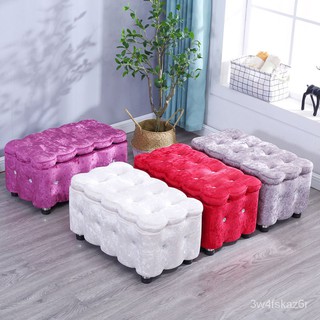 Storage Stool Fitting Room Small Stool Household Low Stool Sofa Stool European Style Shoe Changing S