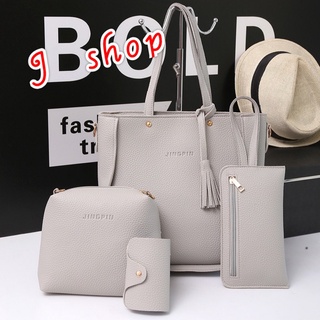 New product shoulder bag ❄J SHOP One-shoulder trendy Korean bag new handbag boutique four-piece lit