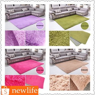 【NL】 Bedroom Carpet Anti-Skid Shaggy Area Rug Floor Mat