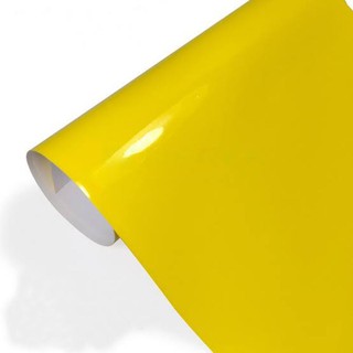 Vinyl car sticker yellow glossy