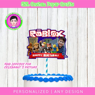 Roblox Cake Cupcake Topper Personalized Customized