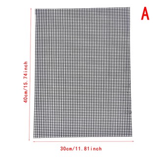 [Sale 1212] BBQ Grill Pad Mat Non-stick Mesh Net Barbecue Grilling Baking Mat Black New