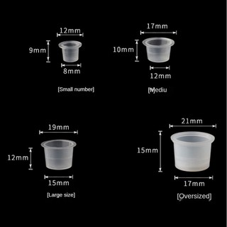 Liqi equipment tattoo supplies pigment cups transparent (2)