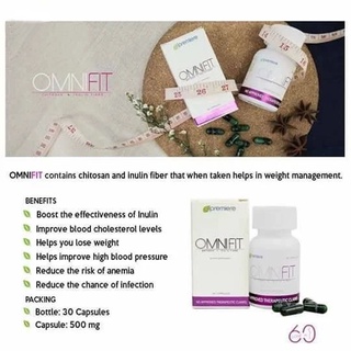 Authentic Omnifit Fat Absorber with Chitosan and Inulin by JC Premiere (30 caps/bottle) Weight Lose
